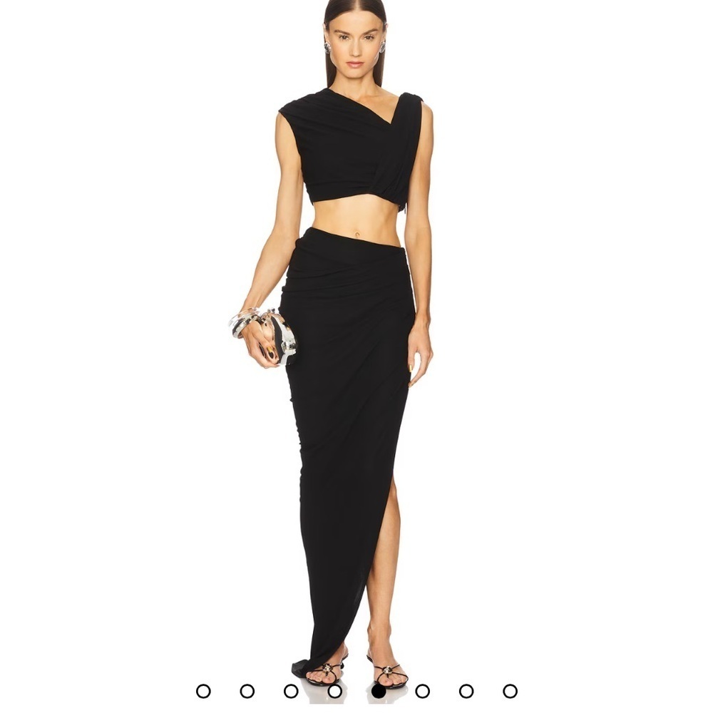 Michael Costello x REVOLVE Nathalia Maxi Skirt in Black Size L - Picture 10 of 10